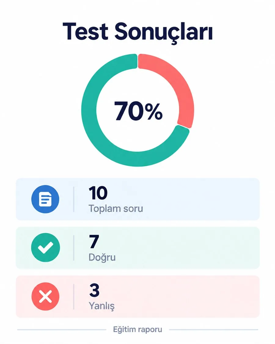 Örnek test sonuç raporu
